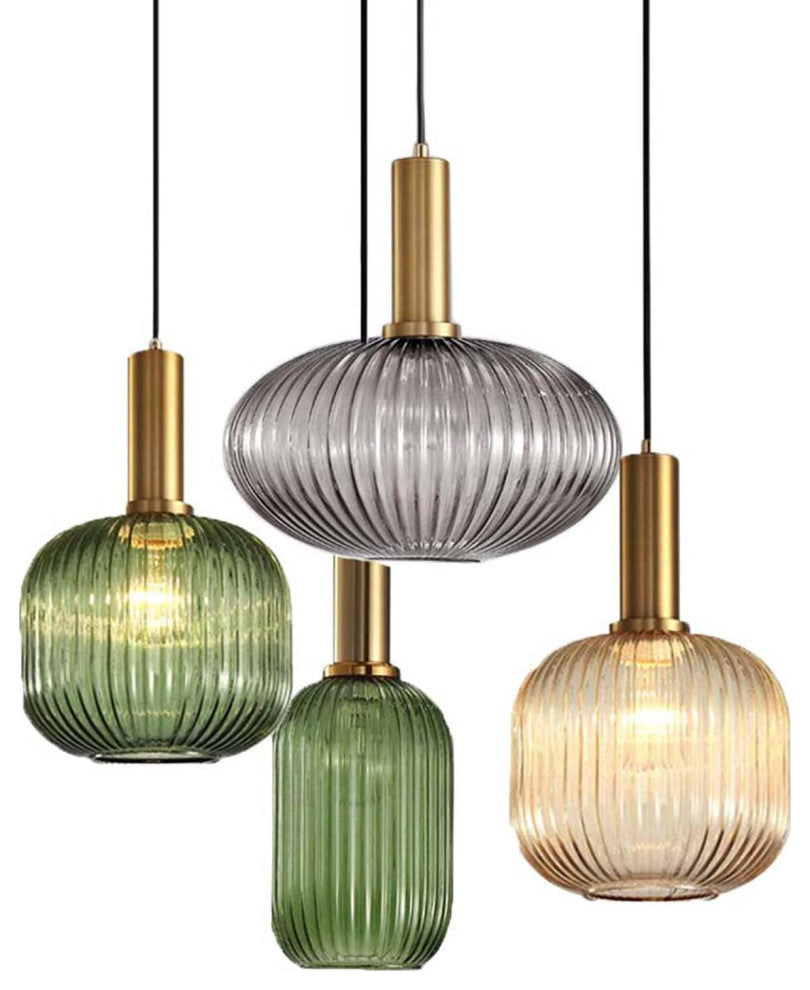 Industrial  Mid Century Modern Lamp Glass Pendant Lighting