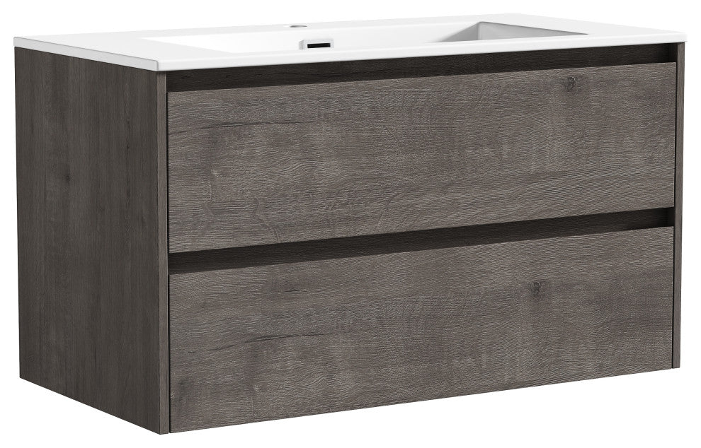 The Marlow Single Bathroom Floating Vanity, Kye, 36"