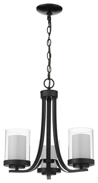 Z-Lite 426-3C Willow 3 Light 16"W Pillar Candle Chandelier - Olde Bronze