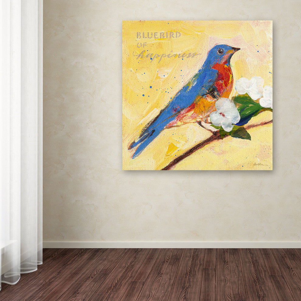 'Bluebird' Canvas Art by Sheila Golden