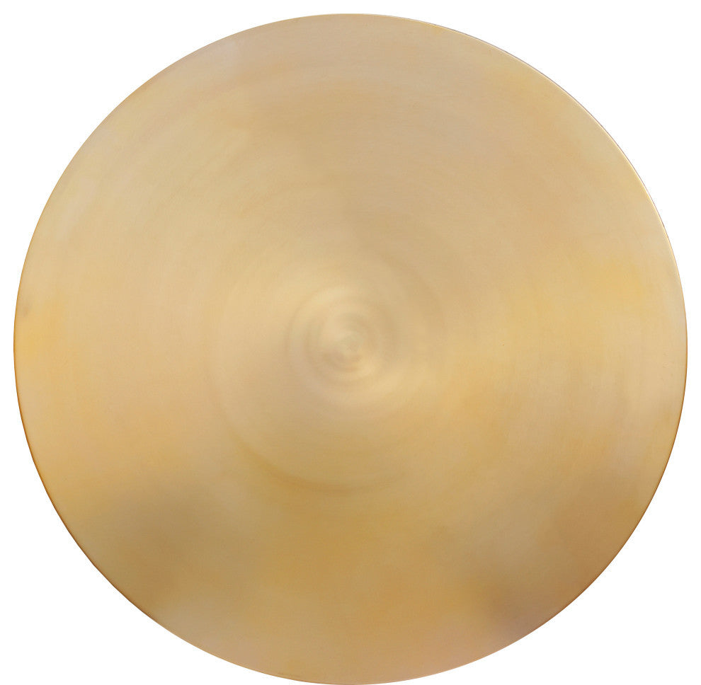 Raven Brushed Gold Top Dining Table