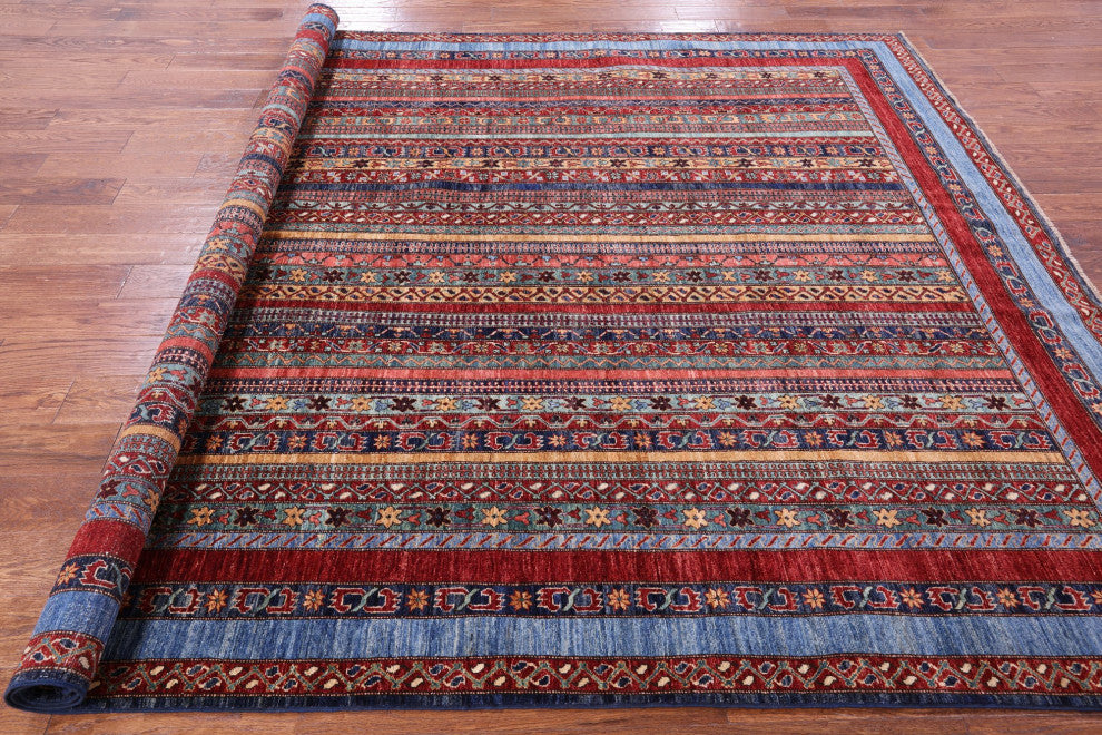 7' 11" X 9' 10" Persian Gabbeh Shall Hand Knotted Wool Rug Q11146
