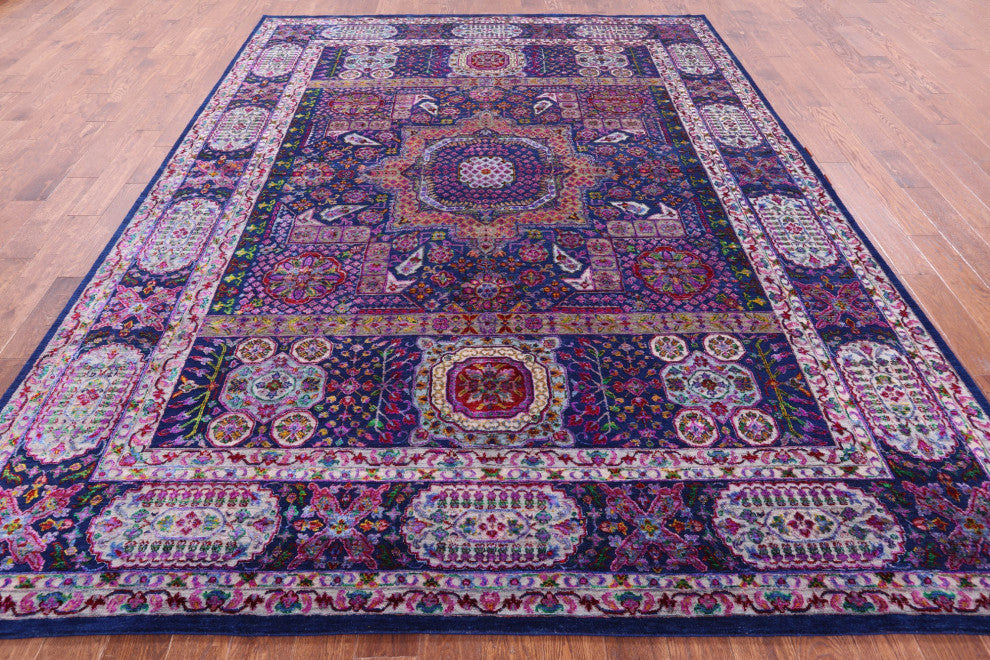 Mamluk Handmade Wool & Silk Rug 8' 9" X 11' 5" - Q13723