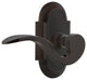 Cottage Plate With Manor Lever, Timeless Bronze, Passage, Right-Handed