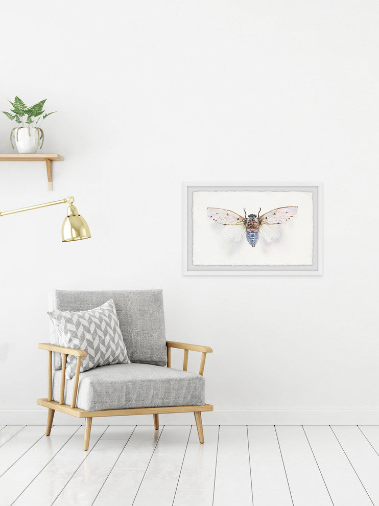 "White Wingspan" Framed Painting Print, 36"x24"