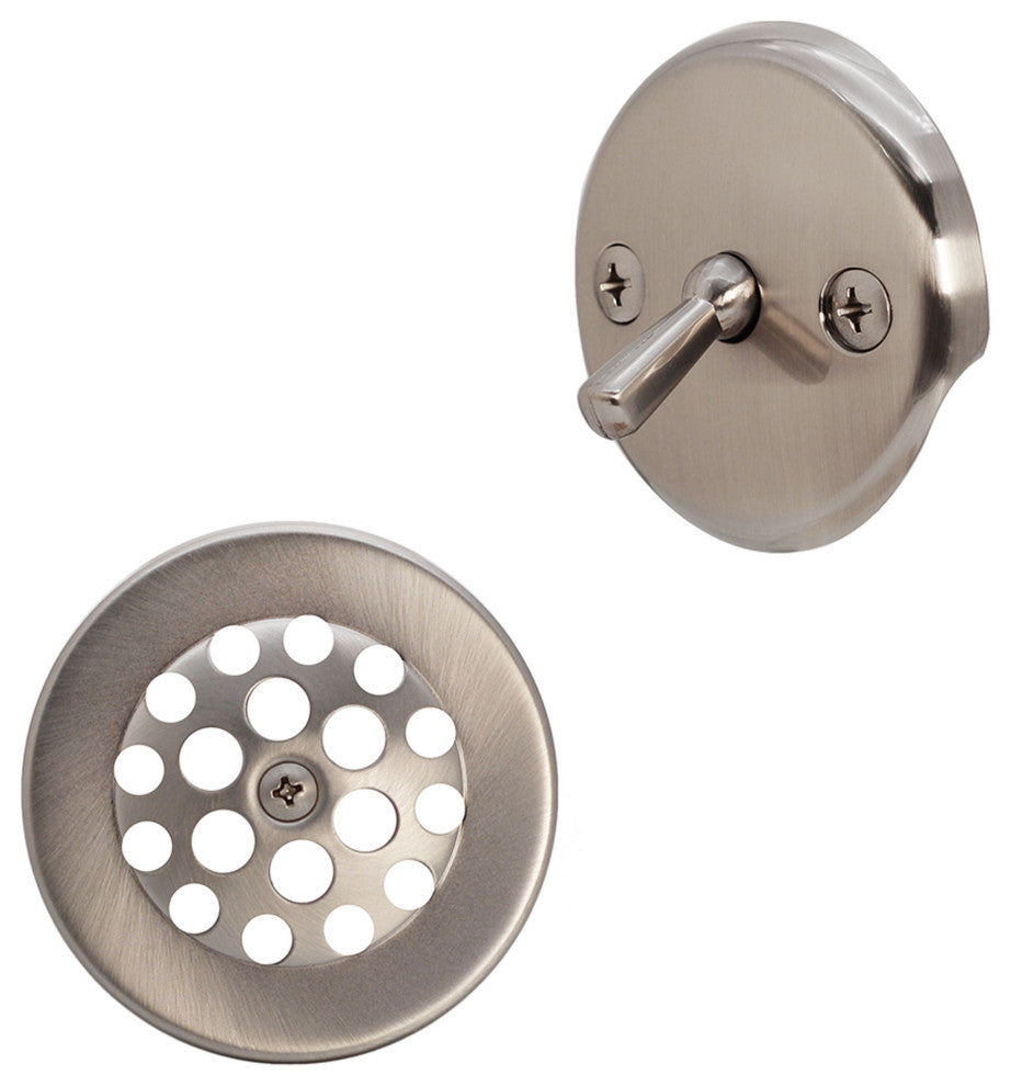 Beehive Grid Bath Waste, 22" Make-Up, 20 Ga. Tubing, Stainless Steel