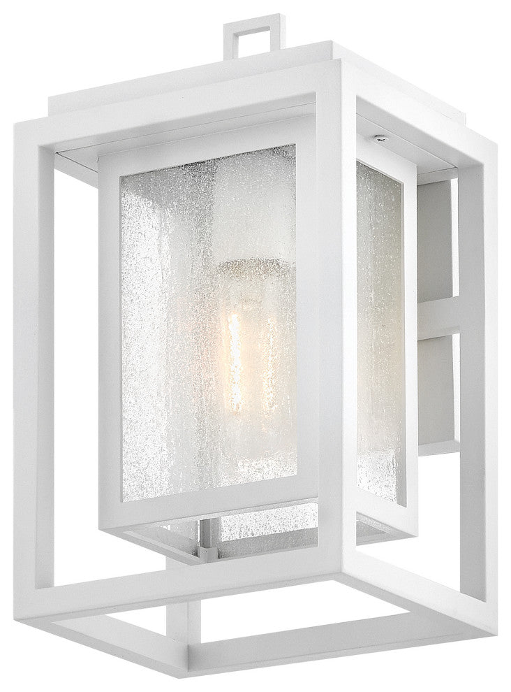 Hinkley Republic Small Wall Mount Lantern, Textured White