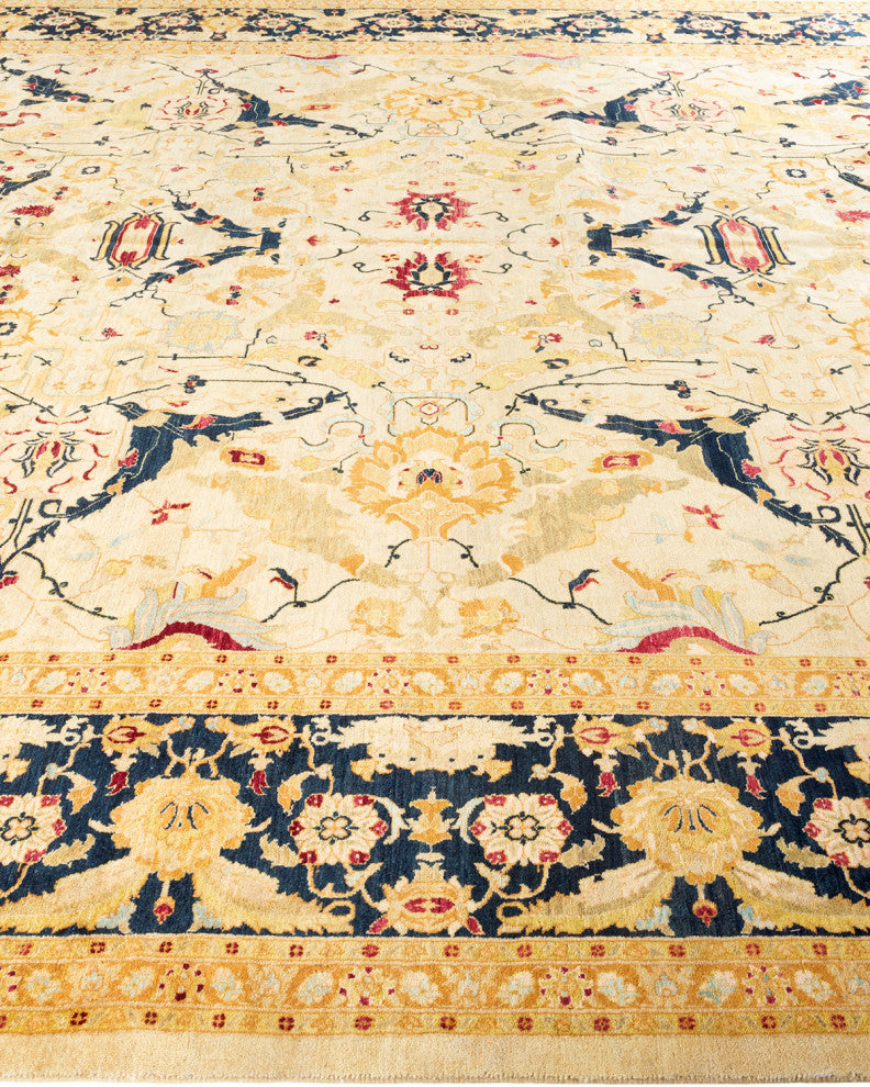 Mogul, One-of-a-Kind Hand-Knotted Area Rug Ivory, 10' 2" x 17' 2"
