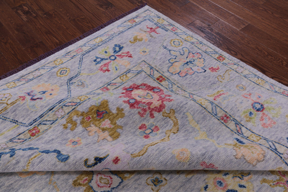 9' 4" X 11' 5" Turkish Oushak Hand Knotted Wool Rug - Q14812