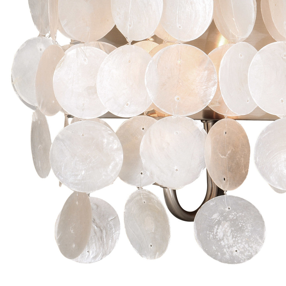 Elsa Capiz Shell 4-Light Vanity Satin Nickel