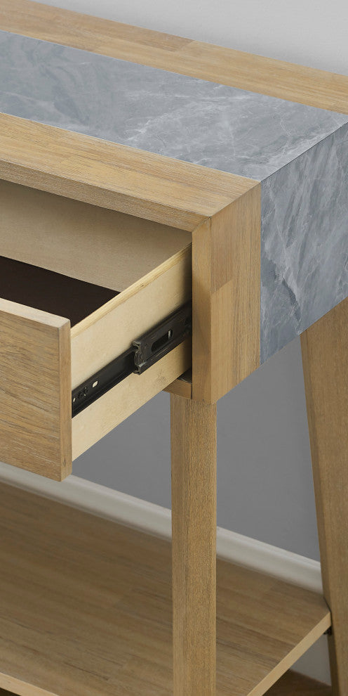 Calgary Gray Sintered Stone Sofa Table