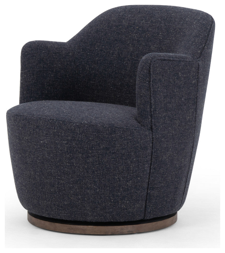 Aurora Swivel Chair-Thames Slate