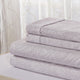 Bibb Home 4 Piece Printed Microfiber Sheet Set, Mini Paisley, King