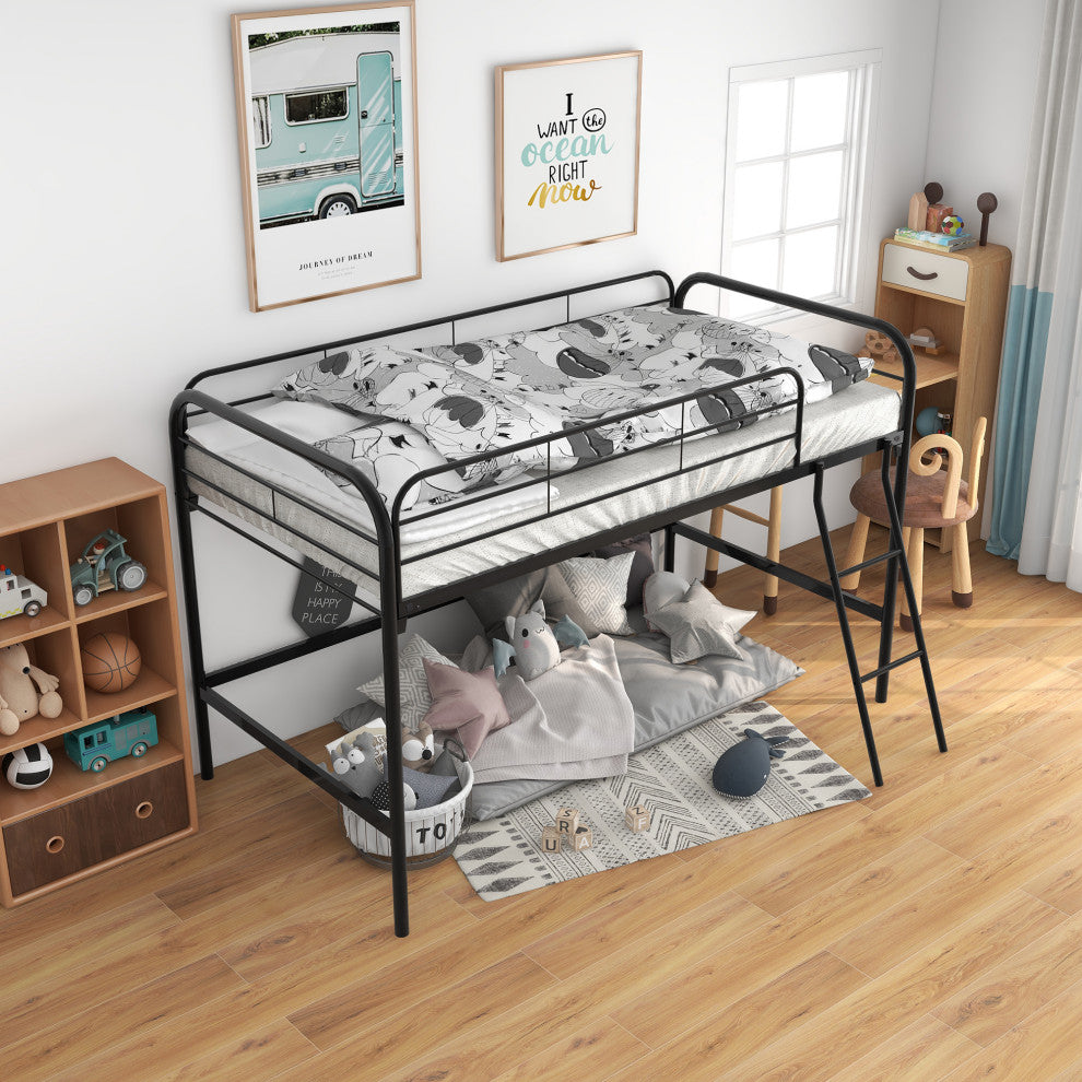 Gewnee Metal Twin Loft Bed