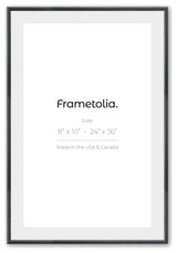 8" x 10" Hammered Black 1" Vintage Gallery Frame