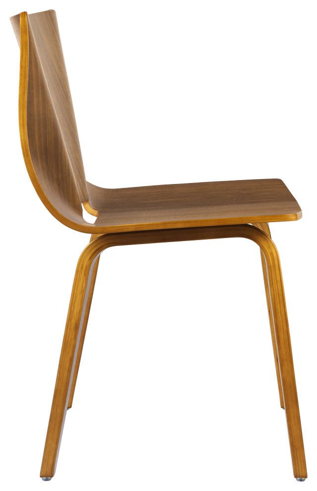 V Wide Chair, Walnut