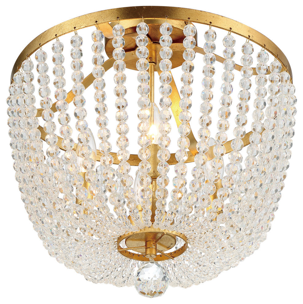 Crystorama Lighting Group 604_CEILING Rylee 4 Light 17"W - Matte Black