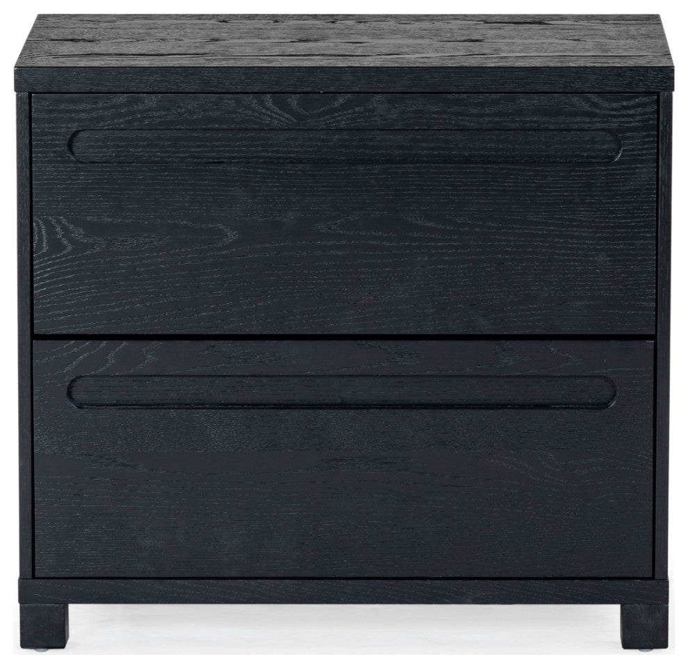Safavieh Couture Tobiette 2 Drawer Nightstand, Black