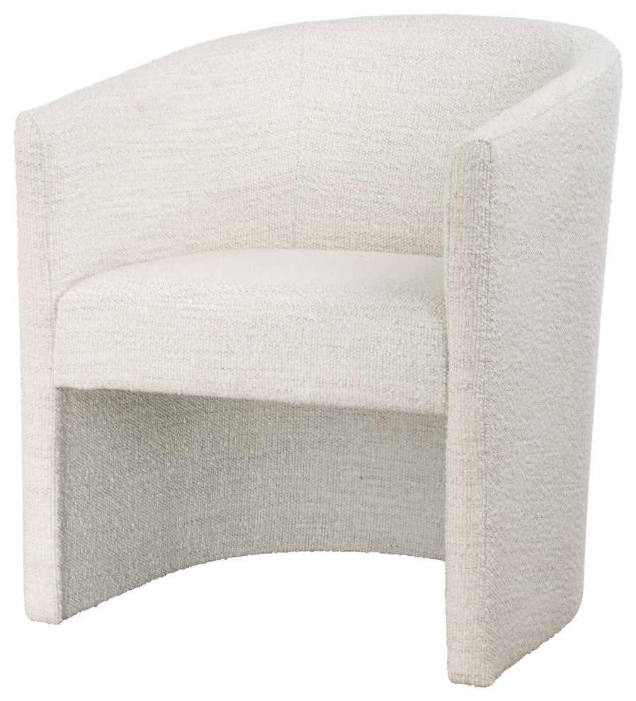 Uttermost Encompass White Fabric Dining Chair