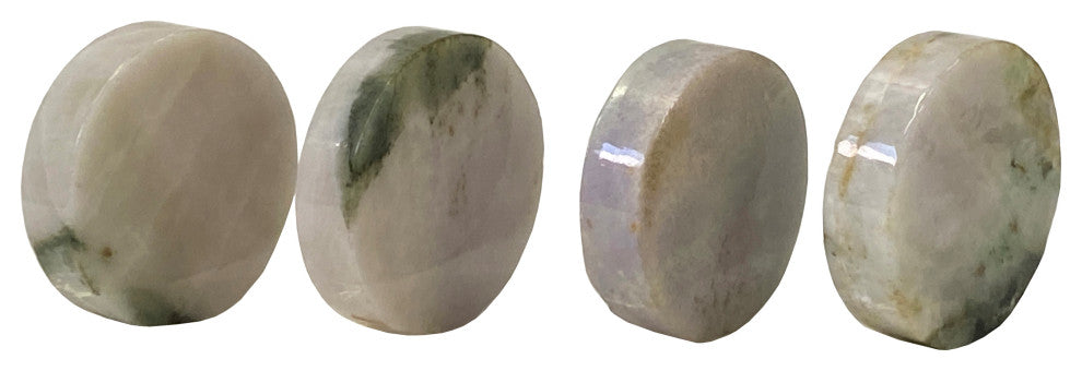 Set of 4 Stone Carved Round Shape Display Art Paperweight, Hws2222