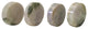Set of 4 Stone Carved Round Shape Display Art Paperweight, Hws2222