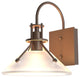 Henry Small Glass Shade Outdoor Sconce, Coastal Bronze Finish, Frosted Glass