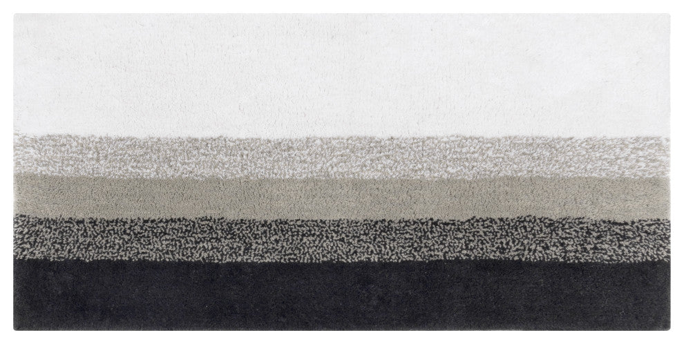 Avebury Cotton Bath Mat, Gray, 24x60