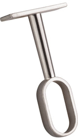 Satin Nickel Middle Mounting Bracket for Oval Closet Rod