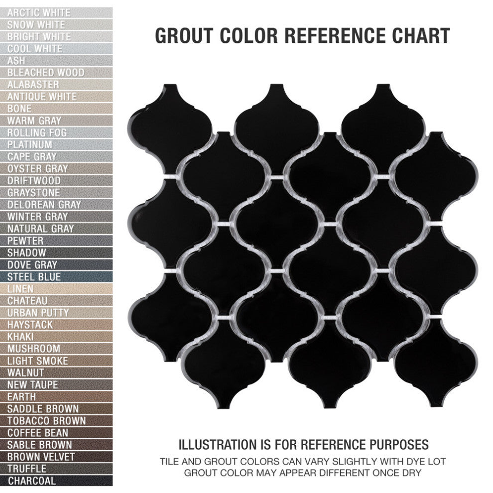 Metro Lantern Glossy Black Porcelain Floor and Wall Tile