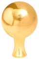 Royal Designs Large Ball Lamp Finial, Polished Brass