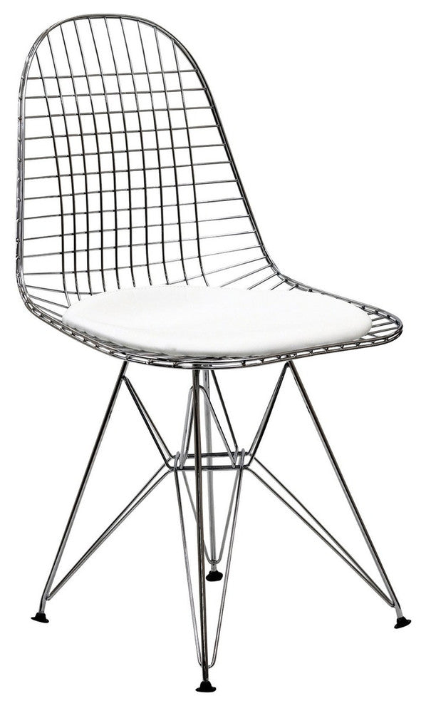 Modern Contemporary Kitchen Dining Side Chair White