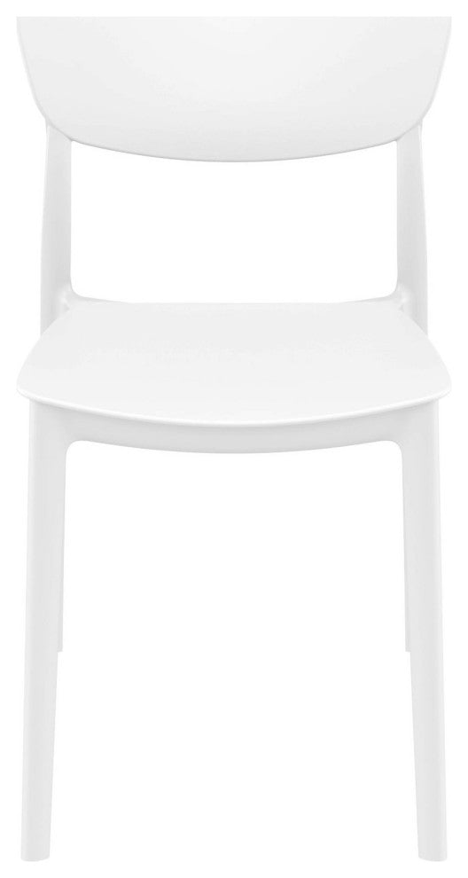 Monna Outdoor Dining Chair, Set of 2, White