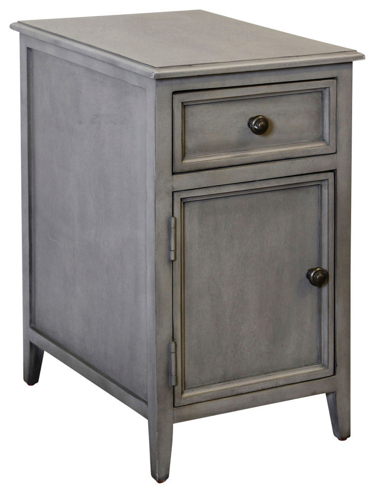 Vintage Gray Side Table 15"Wx25"H19"D