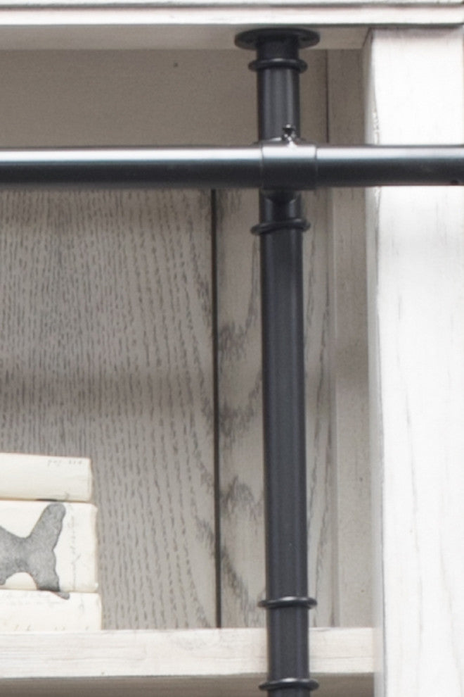 Avondale Barn Door Bookcase White Wood