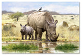 The Macneil Studio 'Rhino' Canvas Art, 47"x30"