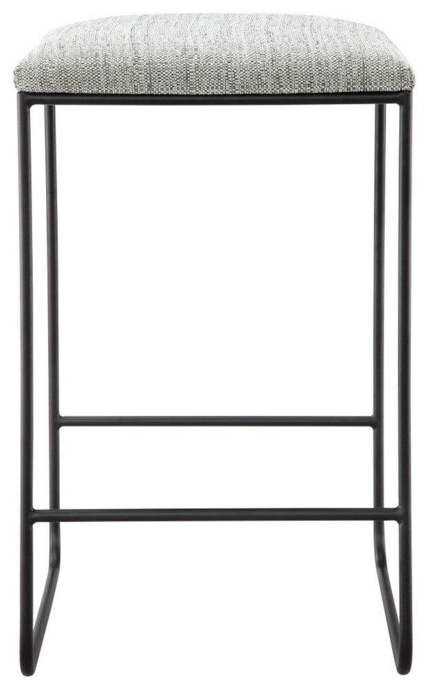 Martha Stewart Hastings Backless Counter Stool with Metal Legs