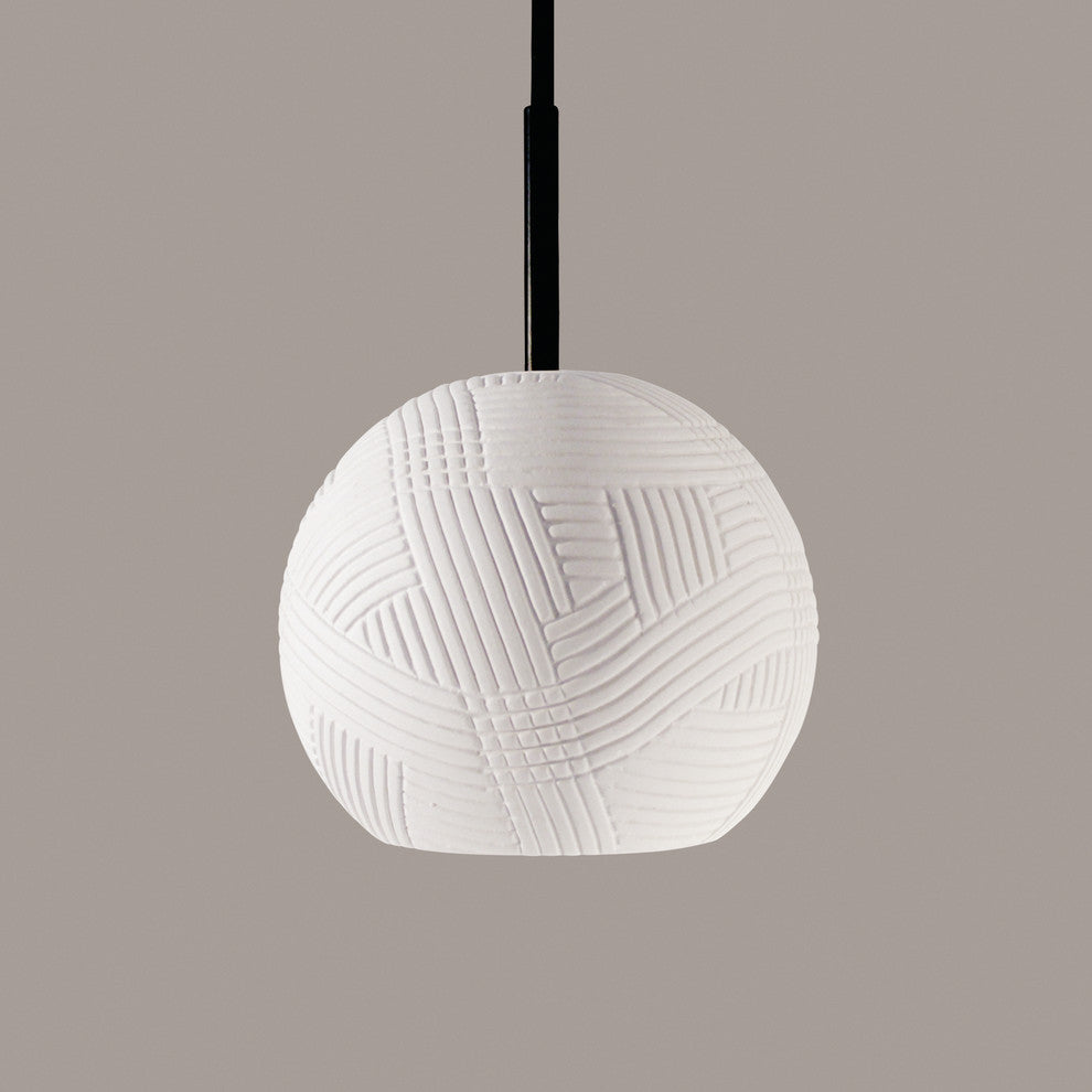 Twine Mini Pendant, Bisque