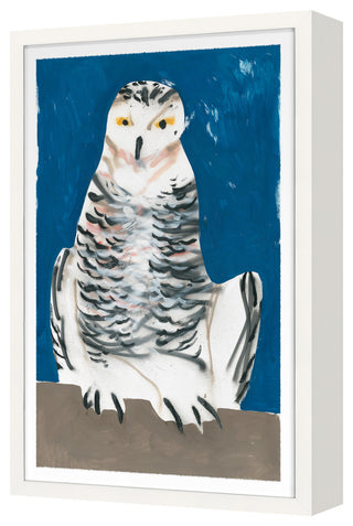 Snow Owl 1 Fine Art Print, White, 45"x30"