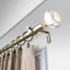 Leilani 1" Diameter Curtain Rod, Gold, 160-240"