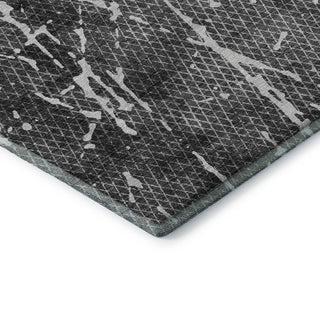Premium Machine Washable Mayfield AMF628 Charcoal 8' x 10' Rug