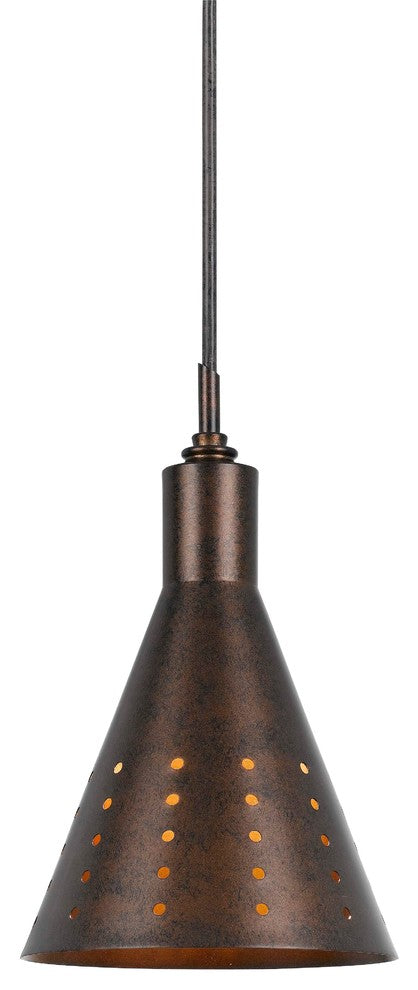 Uni Pack 120V 60W Max E27, Rust Finish, Rust