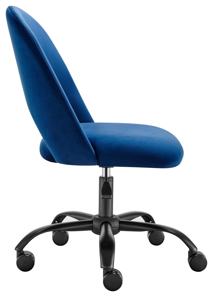 Alby Office Chair, Blue With Black Base