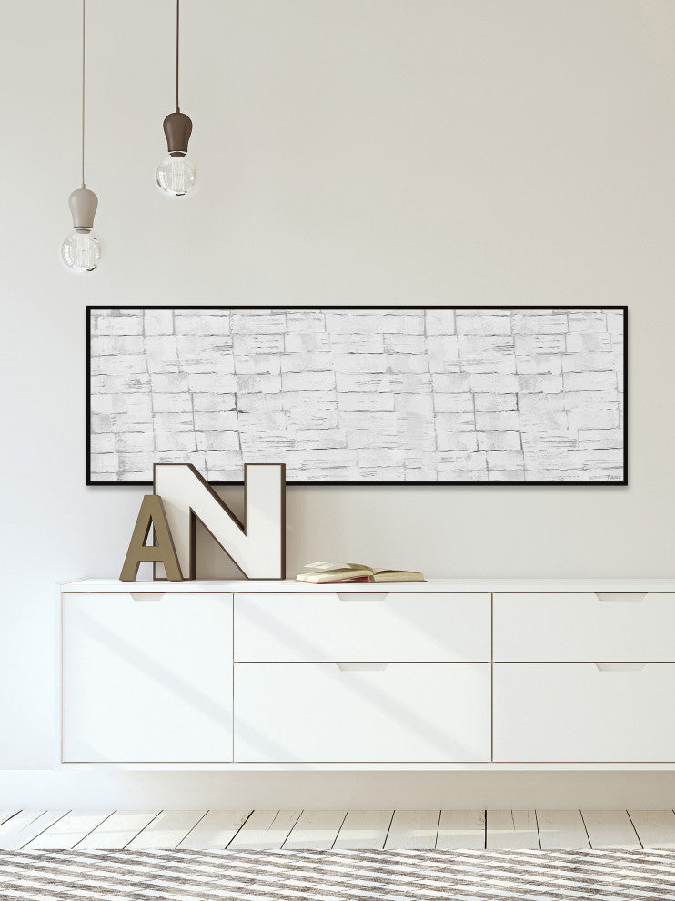 "Fine Idea" Floater Framed Painting Print on Canvas, 30x10