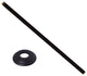 1/2" Ips X 19" Ceiling Mounted Shower Arm With Flange In Oil Rubbed Bronze, Powder Coated Flat Black