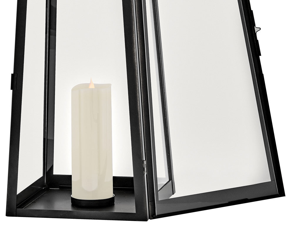 Lark Hugh Large Decorative Lantern, Black