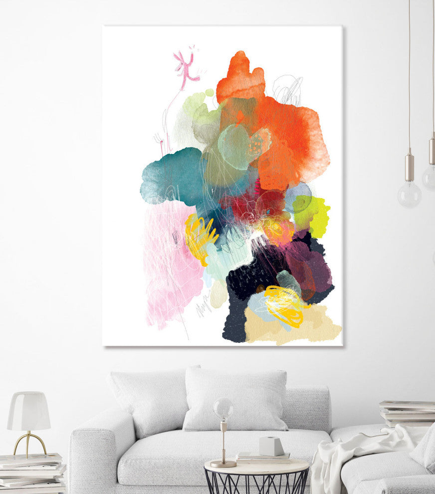 Playful World - 72 x 54 by Niya Christine