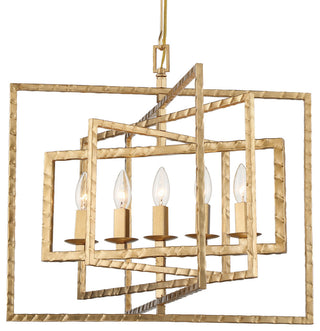 Crystorama Lighting Group 336 Capri 5 Light 24"W Wrought Iron - Antique Gold