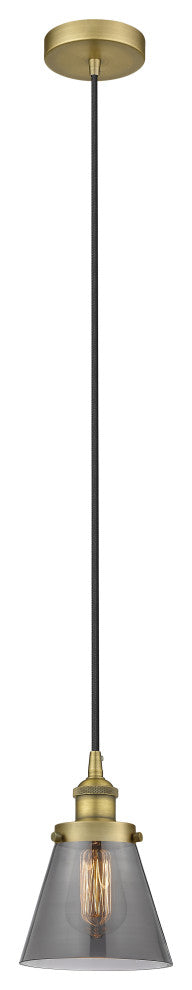 Innovations 616-1PH-BB-G63 1-Light Mini Pendant, Brushed Brass