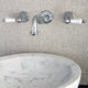 Kingston Brass 2-Handle Wall Mount Bathroom Faucet, Polished Chrome