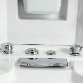 Corner Steam Shower with Jetted Tub, 48"